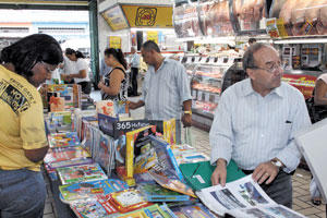 Mercado tem Feira de livros