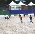 Pelezão revela talentos|do futebol de areia