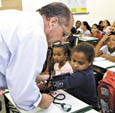 Alckmin dá aula em|escola do Jaguaré