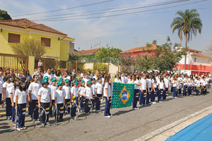 Rotary e estudantes na Semana da Pátria