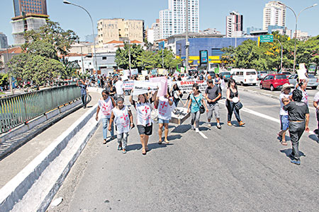 Protesto pelo PAM Lapa para Centro Comercial