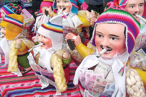 Bolivianos celebram a abundância