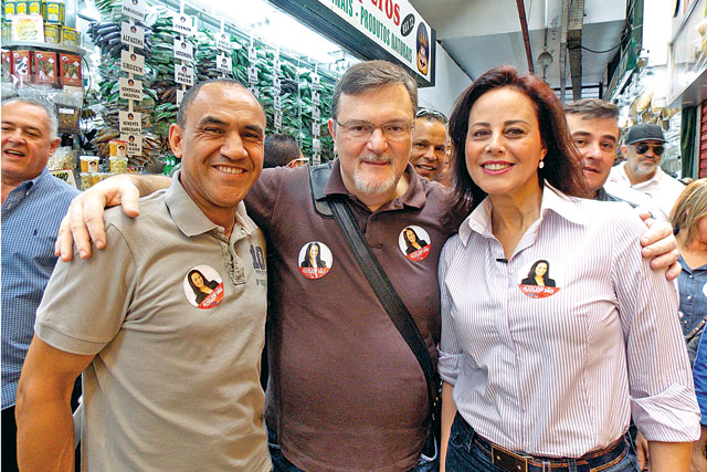 Marlene Campos Machado visita o Mercado
