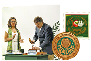 Centenário do Palmeiras|ganha selo e medalha