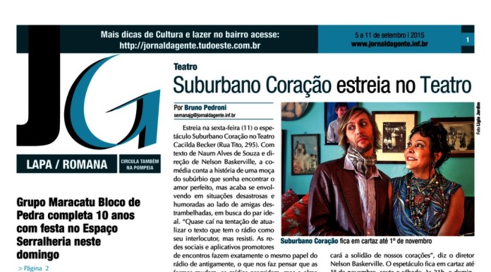 Jornal da Gente – Edição 679 – Suplemento Lapa e Romana