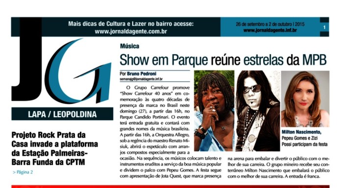 Jornal da Gente – Edição 682 – Suplemento Lapa e Leopoldina