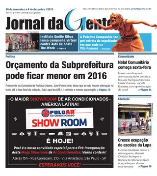 Jornal da Gente – Ed. 691 – 28 de novembro a 04 de dezembro de 2015