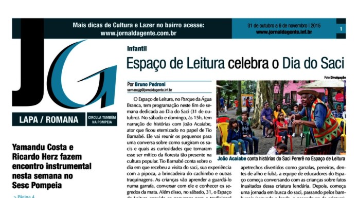 Jornal da Gente – Edição 687 – Suplemento Lapa e Romana