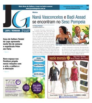 Jornal da Gente – Edição 694 – Suplemento Lapa e Romana
