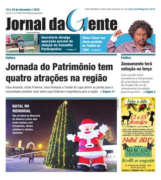 Jornal da Gente – Edição 693 – 12 a 18 de dezembro de 2015