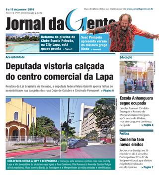 Jornal da Gente – Edição 695 – 09 a 15 de janeiro de 2015