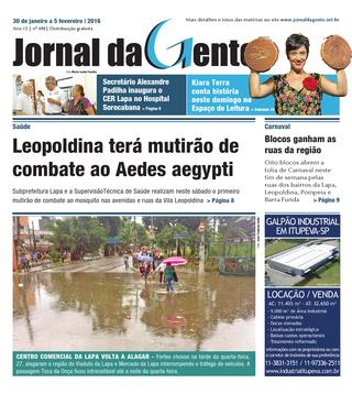 Jornal da Gente – Edição 698 – 30 de janeiro a 05 de fevereiro de 2016