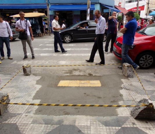 Subprefeitura constrói rampas após visita de deputada Mara Gabrilli