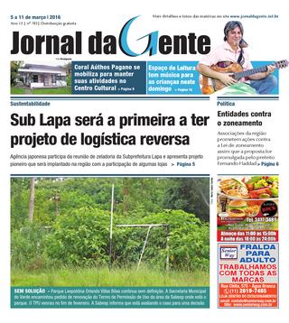 Jornal da Gente – Edição 703 – 5 a 11 de março de 2016
