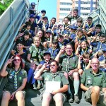 O grupo Escoteiro Quarupe, junto do Tabapuã, Palmeiras e Tiradentes, fizeram visita ao Shopping Center Lapa e participaram de uma sessão especial no cinema do centro de compras, na manhã do sábado (16) . (Foto: Divulgação)