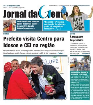 Jornal da Gente – Edição 717 – 11 a 17 de junho de 2016