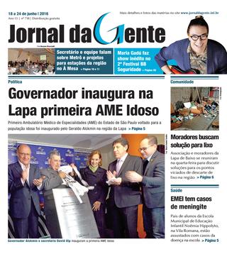 Jornal da Gente – Edição 718 – 18 a 24 de junho de 2016