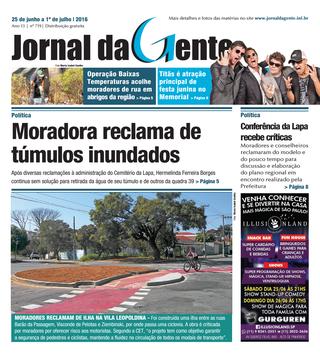 Jornal da Gente – Edição 719 – 25 de junho a 1 de julho de 2016
