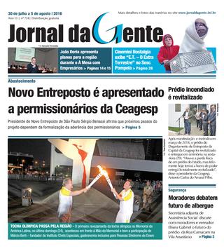 Jornal da Gente – Edição 724 – 30 de julho a 5 de agosto de 2016