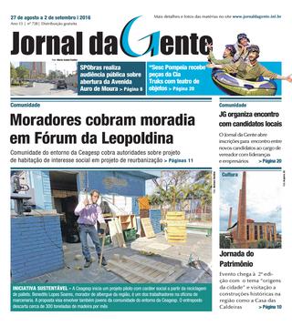 Jornal da Gente – Edição 728 – 27 de agosto a 2 de setembro de 2016