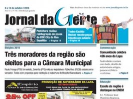 Jornal da Gente – Edição 734 – 8 a 14 de outubro de 2016
