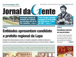 Jornal da Gente – Edição 740 – 19 a 25 de novembro de 2016