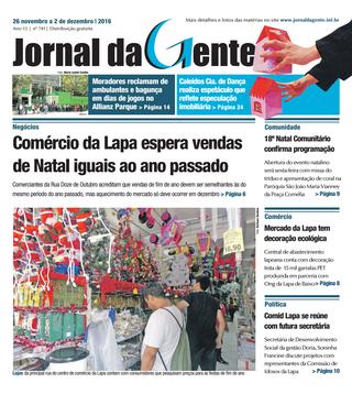 Jornal da Gente – Edição 741 – 26 de novembro a 02 de dezembro de 2016