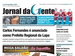 Jornal da Gente – Edição 742 – 03 a 09 de dezembro de 2016