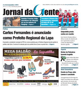 Jornal da Gente – Edição 742 – 03 a 09 de dezembro de 2016