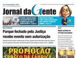 Jornal da Gente – Edição 743 – 10 a 17 de dezembro de 2016