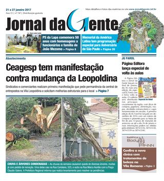 Jornal da Gente – Edição 747 – 21 a 27 de janeiro de 2017