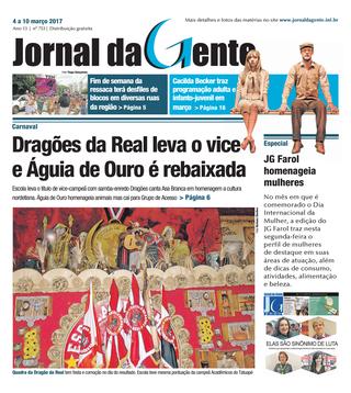 Jornal da Gente – Edição 753 – 04 a 10 de março de 2017
