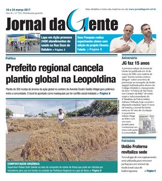 Jornal da Gente – Edição 755 – 18 a 24 de março de 2017