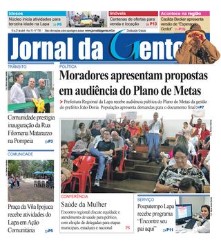 Jornal da Gente – Edição 759 – 15 a 21 de abril de 2017