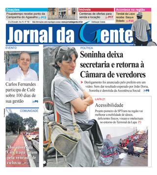 Jornal da Gente – Edição 760 – 22 a 28 de abril de 2017