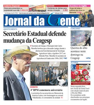 Jornal da Gente – Edição 762 – 6 a 12 de maio de 2017