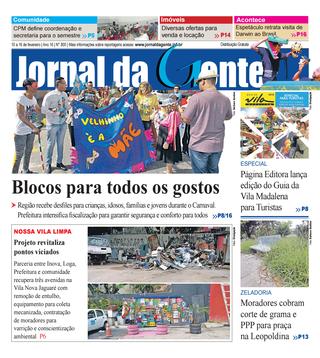 Jornal da Gente – Edição 800 – 10 a 16 de fevereiro de 2018