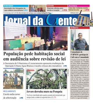 Jornal da Gente – Edição 805 – 17 a 23 de março de 2018