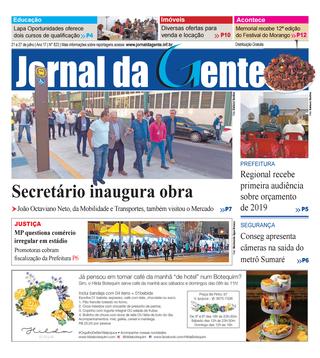 Jornal da Gente – Edição 823 – 21 a 27 de julho de 2018