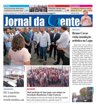 Jornal da Gente – Edição 824 – 28 de julho a 3 de agosto de 2018