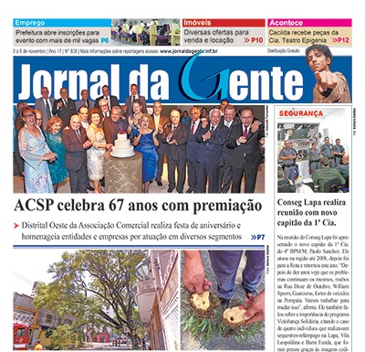 Jornal da Gente – Edição 838 – 3 a 9  de novembro de 2018
