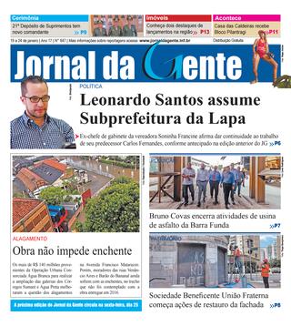 Jornal da Gente – Edição 847 – 19 a 24 de janeiro de 2019