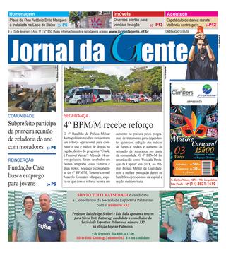 Jornal da Gente – Edição 850 – 9 a 15 de fevereiro de 2019