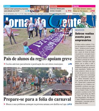 Jornal da Gente – Edição 851 – 16 a 22 de fevereiro de 2019