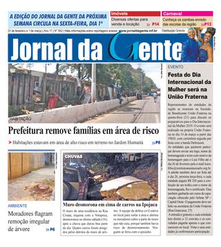 Jornal da Gente – Edição 852 – 23 de fevereiro a 1 de março de 2019
