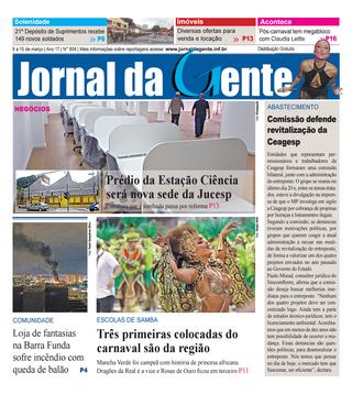 Jornal da Gente – Edição 854 – 9 a 15 de março de 2019