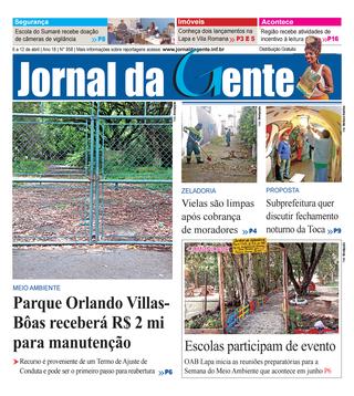 Jornal da Gente – Edição 858 – 6 a 12 de abril de 2019