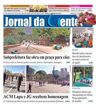 Jornal da Gente – Edição 860 – 20 a 26 de abril de 2019