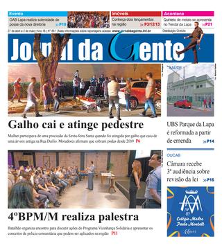 Jornal da Gente – Edição 861 – 27 de abril a 3 de maio de 2019