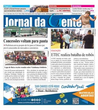 Jornal da Gente – Edição 863 – 11 a 17 de maio de 2019